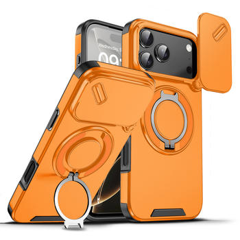 VibeArmor™ Magnetic 360° Stand Case – iPhone 17 Pro & Pro Max