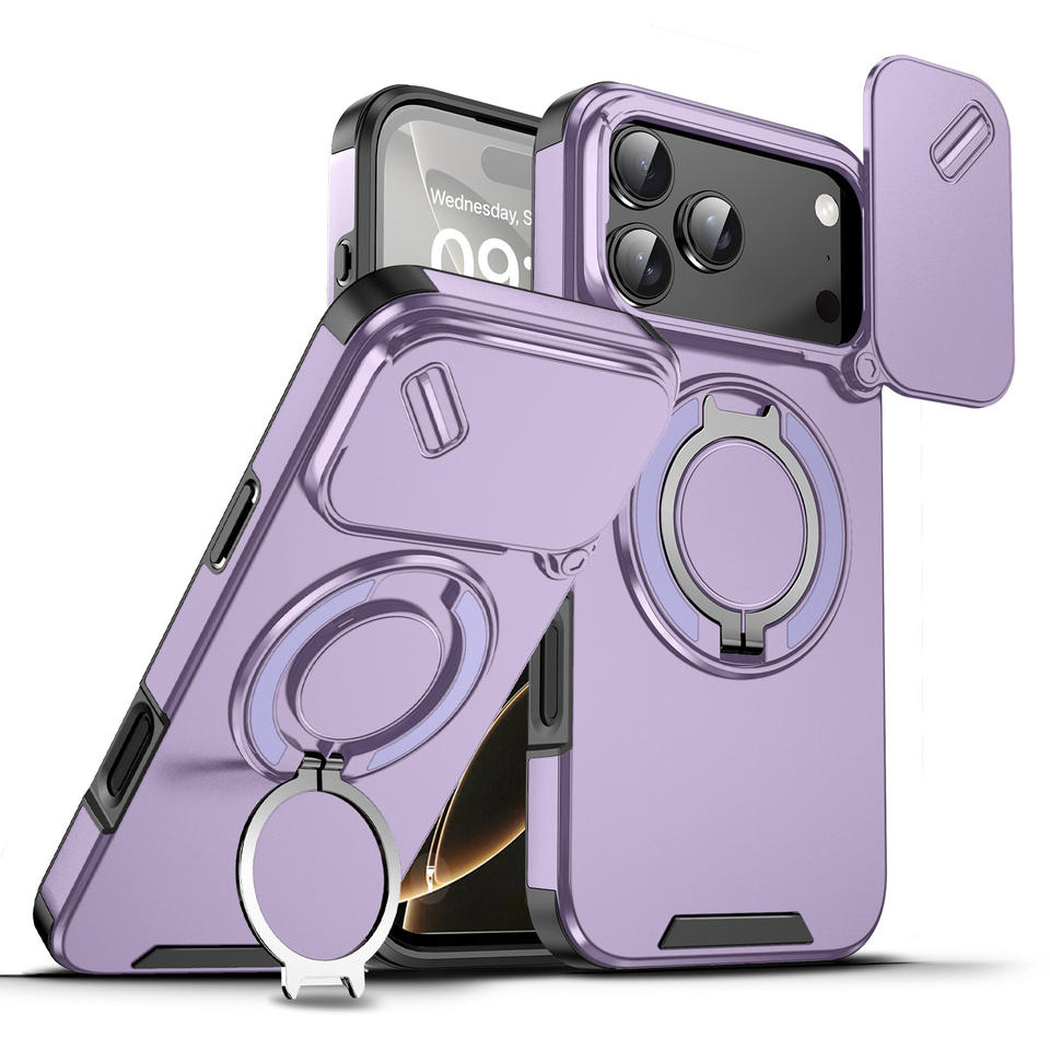 VibeArmor™ Magnetic 360° Stand Case – iPhone 17 Pro & Pro Max