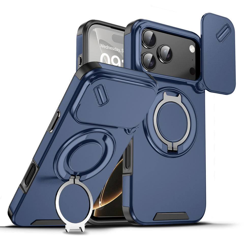 VibeArmor™ Magnetic 360° Stand Case – iPhone 17 Pro & Pro Max