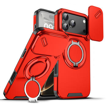 VibeArmor™ Magnetic 360° Stand Case – iPhone 17 Pro & Pro Max